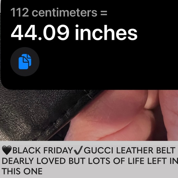 🖤BLACK FRIDAY✔️GUCCI LEATHER BELT DEARLY LOVED BUT LOTS OF LIFE LEFT IN THIS ONE - Picture 6 of 8